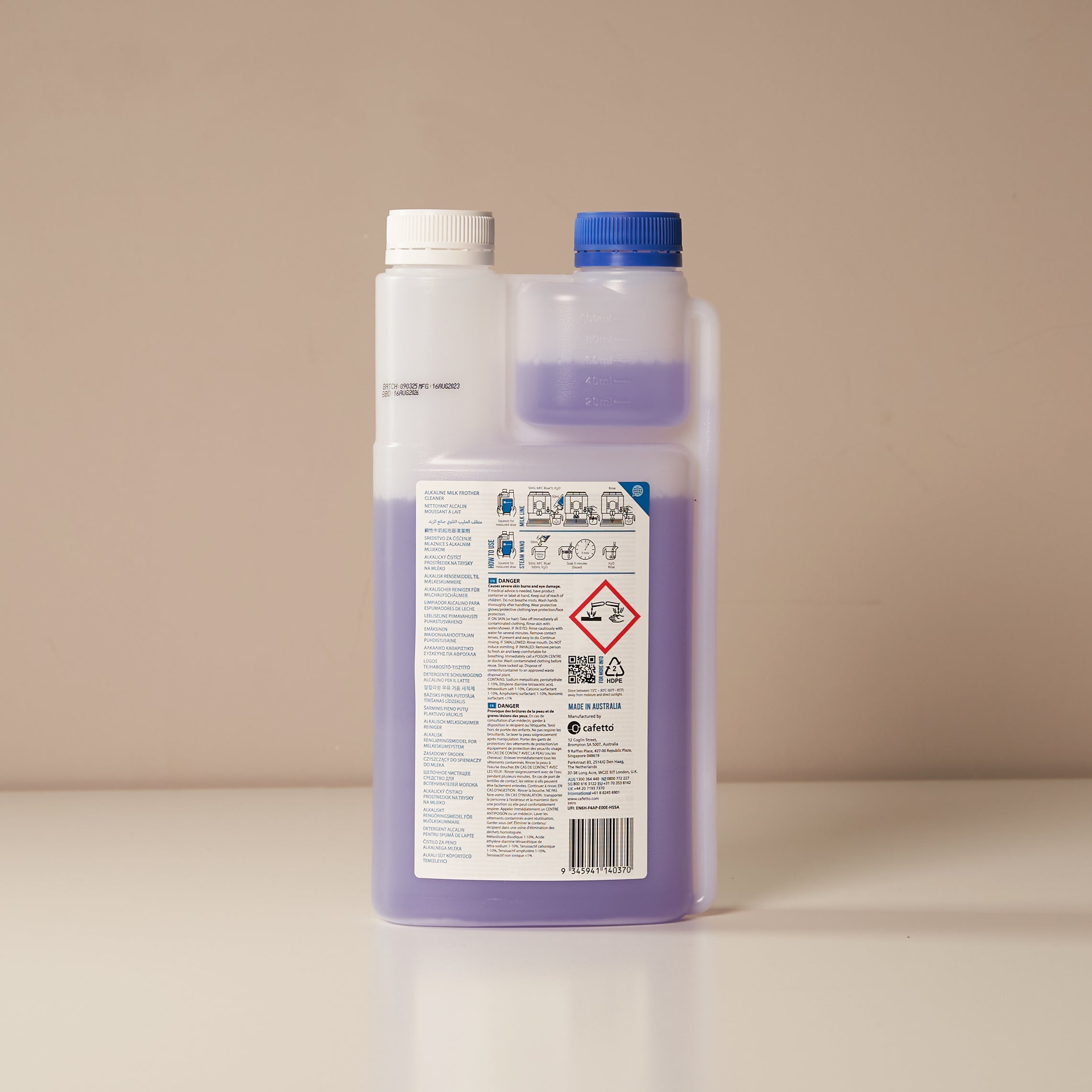 Milk line cleaner - BLUE (ALKALINE) – Kohikohi Coffee