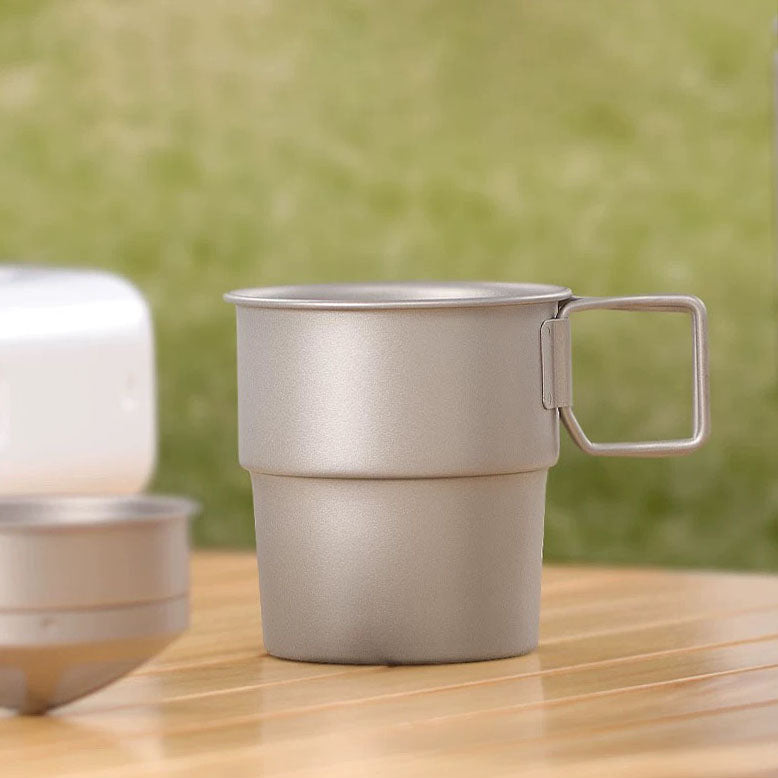 Titanium Camping Coffee Cup (Optional Coffee Filter)