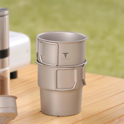 Titanium Camping Coffee Cup (Optional Coffee Filter)