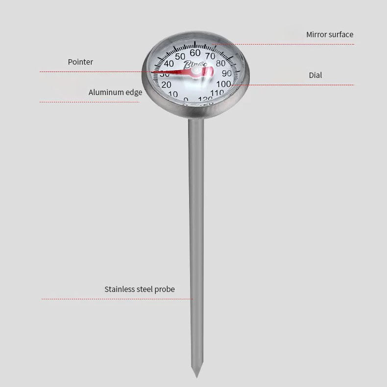 Analog Milk Frothing Thermometer