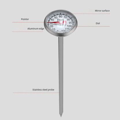 Analog Milk Frothing Thermometer